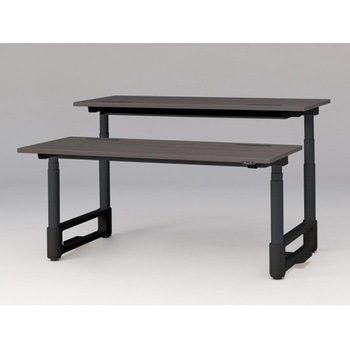 トイロツインデスク 平エッジ 昇降スイッチタイプ 塗装脚 W1600×D1400<配送時組立サービス付> イトーキ