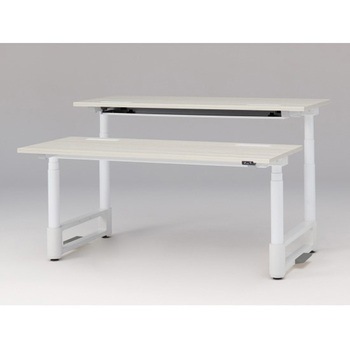 トイロツインデスク 平エッジ 昇降スイッチタイプ 塗装脚 W1600×D1400<配送時組立サービス付> イトーキ