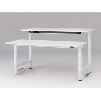 トイロツインデスク 平エッジ 昇降スイッチタイプ 塗装脚 W1600×D1400<配送時組立サービス付> イトーキ