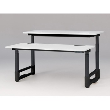 トイロツインデスク 平エッジ インジケータ―付昇降スイッチタイプ 塗装脚 W1600×D1400<配送時組立サービス付> イトーキ