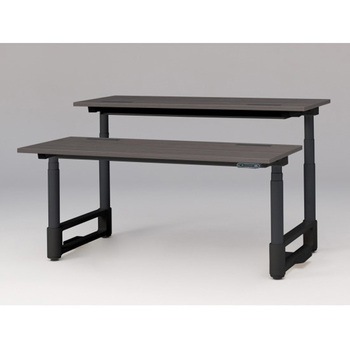 トイロツインデスク 平エッジ インジケータ―付昇降スイッチタイプ 塗装脚 W1600×D1400<配送時組立サービス付> イトーキ