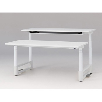 トイロツインデスク 平エッジ インジケータ―付昇降スイッチタイプ 塗装脚 W1600×D1400<配送時組立サービス付> イトーキ