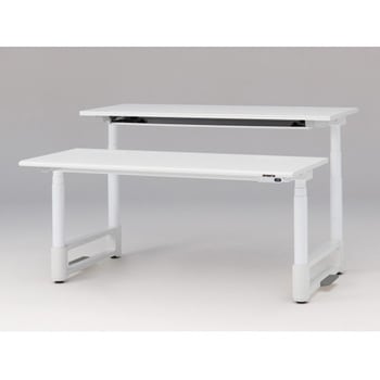 トイロツインデスク ラウンドエッジ インジケータ―付昇降スイッチタイプ 塗装脚 W1600×D1400<配送時組立サービス付> イトーキ