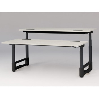 トイロツインデスク 平エッジ 昇降スイッチタイプ 塗装脚 W1800×D1600<配送時組立サービス付> イトーキ