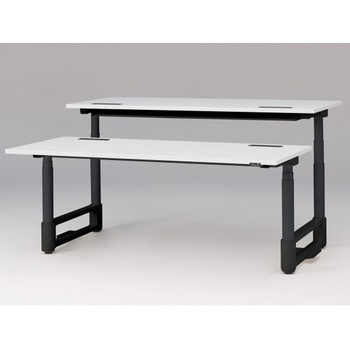 トイロツインデスク 平エッジ 昇降スイッチタイプ 塗装脚 W1800×D1600<配送時組立サービス付> イトーキ
