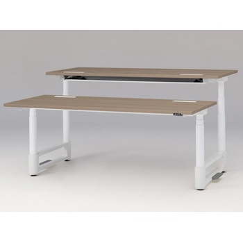 トイロツインデスク 平エッジ 昇降スイッチタイプ 塗装脚 W1800×D1600<配送時組立サービス付> イトーキ