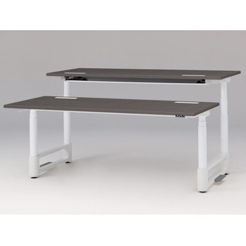トイロツインデスク 平エッジ 昇降スイッチタイプ 塗装脚 W1800×D1600<配送時組立サービス付> イトーキ