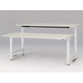 トイロツインデスク 平エッジ インジケータ―付昇降スイッチタイプ 塗装脚 W1800×D1600<配送時組立サービス付> イトーキ