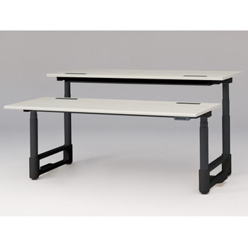 トイロツインデスク ラウンドエッジ インジケータ―付昇降スイッチタイプ 塗装脚 W1800×D1600<配送時組立サービス付> - イトーキ