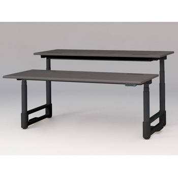 トイロツインデスク ラウンドエッジ インジケータ―付昇降スイッチタイプ 塗装脚 W1800×D1600<配送時組立サービス付> - イトーキ