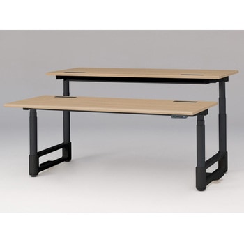 トイロツインデスク ラウンドエッジ インジケータ―付昇降スイッチタイプ 塗装脚 W1800×D1600<配送時組立サービス付> - イトーキ