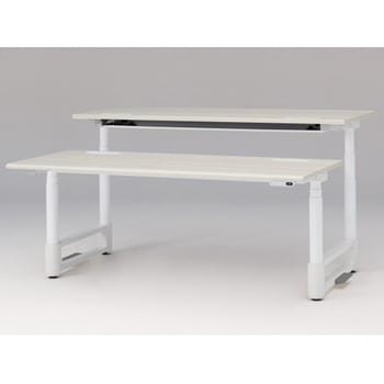 トイロツインデスク ラウンドエッジ インジケータ―付昇降スイッチタイプ 塗装脚 W1800×D1600<配送時組立サービス付> - イトーキ