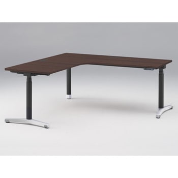 トイロ 90度オペレーションデスク インジケータ―付昇降スイッチタイプ アルミミラー脚 W1800×D1800<配送時組立サービス付> イトーキ