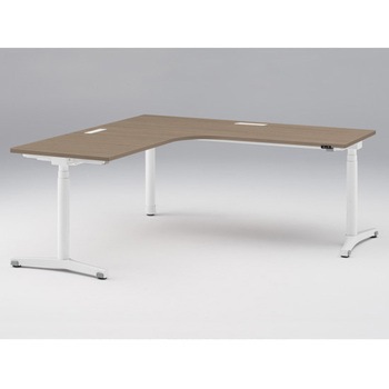 トイロ 90度オペレーションデスク 昇降スイッチタイプ 塗装脚 W1800×D1800<配送時組立サービス付> イトーキ