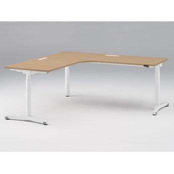 トイロ 90度オペレーションデスク 昇降スイッチタイプ 塗装脚 W1800×D1800<配送時組立サービス付> イトーキ
