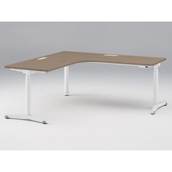 トイロ 90度オペレーションデスク インジケータ―付昇降スイッチタイプ 塗装脚 W1800×D1800<配送時組立サービス付> イトーキ