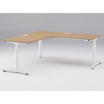 トイロ 90度オペレーションデスク インジケータ―付昇降スイッチタイプ 塗装脚 W1800×D1800<配送時組立サービス付> イトーキ