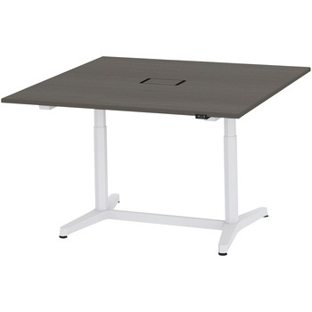 トイロ 正方形テーブル 配線カバー付 昇降スイッチタイプ 塗装脚 W1400<配送時組立サービス付> イトーキ