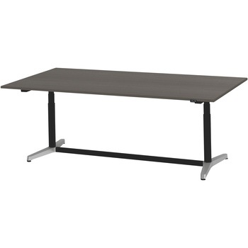 トイロテーブル 昇降スイッチタイプ アルミミラー脚 W2400×D1200<配送時組立サービス付> イトーキ