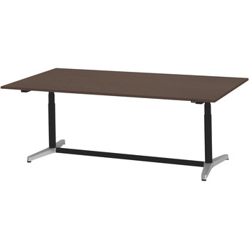 トイロテーブル 昇降スイッチタイプ アルミミラー脚 W2400×D1200<配送時組立サービス付> イトーキ