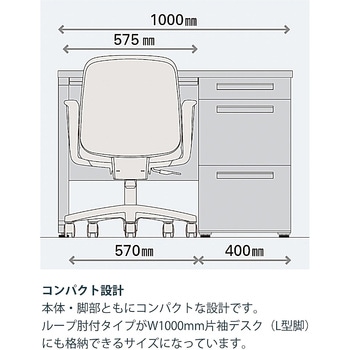 ボニートチェア バリュータイプ 固定肘付<配送時組立サービス付> イトーキ