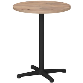 ノットワーク ウッド カフェテーブル 十字脚 円型 Φ600 スギ材<配送時組立サービス付> - イトーキ