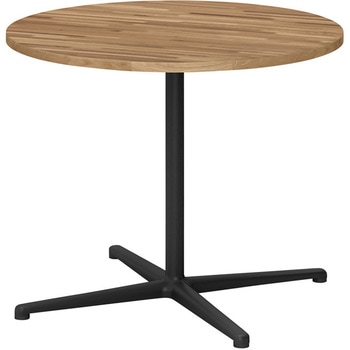 ノットワーク ウッド カフェテーブル 十字脚 円型 Φ900 ナラ材<配送時組立サービス付> イトーキ