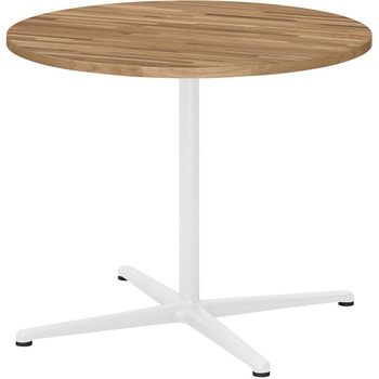 ノットワーク ウッド カフェテーブル 十字脚 円型 Φ900 ナラ材<配送時組立サービス付> イトーキ