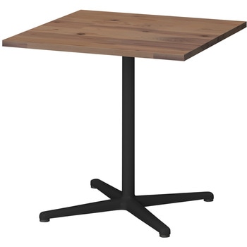 ノットワーク ウッド カフェテーブル 十字脚 角型 750×750 スギ材<配送時組立サービス付> イトーキ