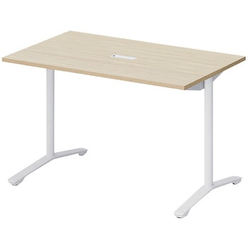 ノットワーク カフェテーブル T字脚 角型 配線対応キャップ 1200×750<配送時組立サービス付> イトーキ