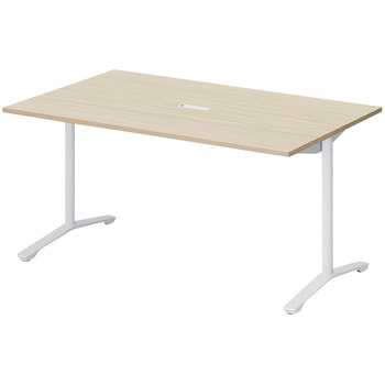 ノットワーク カフェテーブル T字脚 角型 配線対応キャップ 1500×900<配送時組立サービス付> - イトーキ