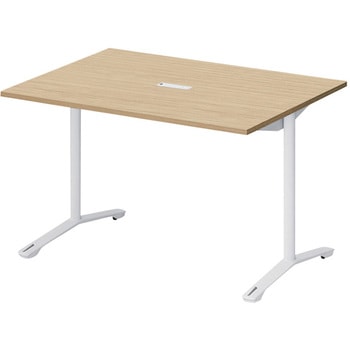 ノットワーク カフェテーブル T字脚キャスター付 角型 配線対応キャップ 1200×900<配送時組立サービス付> イトーキ