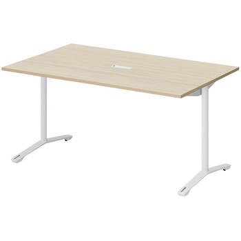 ノットワーク カフェテーブル T字脚キャスター付 角型 配線対応キャップ 1500×900<配送時組立サービス付> イトーキ