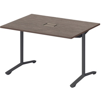 ノットワーク カフェテーブル T字脚 角型 配線対応カバー 1200×900<配送時組立サービス付> イトーキ