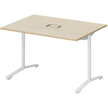 ノットワーク カフェテーブル T字脚 角型 配線対応カバー 1200×900<配送時組立サービス付> イトーキ
