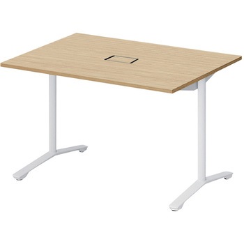 ノットワーク カフェテーブル T字脚 角型 配線対応カバー 1200×900<配送時組立サービス付> イトーキ