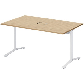 ノットワーク カフェテーブル T字脚 角型 配線対応カバー 1500×900<配送時組立サービス付> イトーキ