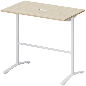 ノットワーク カフェテーブル ハイタイプ T字脚 角型 配線対応キャップ 1200×750<配送時組立サービス付> イトーキ