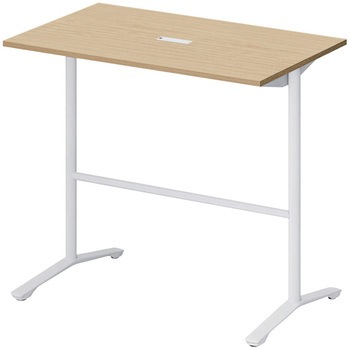 ノットワーク カフェテーブル ハイタイプ T字脚 角型 配線対応キャップ 1200×750<配送時組立サービス付> イトーキ