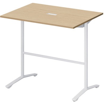ノットワーク カフェテーブル ハイタイプ T字脚 角型 配線対応キャップ 1200×900<配送時組立サービス付> イトーキ