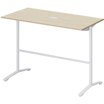 ノットワーク カフェテーブル ハイタイプ T字脚 角型 配線対応キャップ 1500×750<配送時組立サービス付> イトーキ