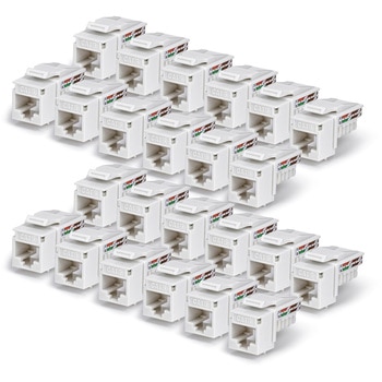 RJ45キーストーンジャック/CAT6対応/24個セット/UTP非シールド/110パンチダウン/LAN配線用 RJ45モジュラージャック StarTech.com