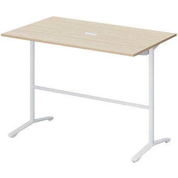 ノットワーク カフェテーブル ハイタイプ T字脚 角型 配線対応キャップ 1500×900<配送時組立サービス付> イトーキ