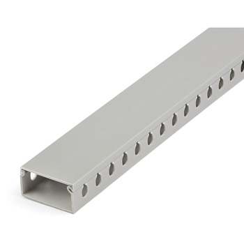 スロット付き配線ダクト(カバー付属)/幅50mm x 高さ25mm/長さ2m/スロット幅8mm/配線隠し用PVCケーブルダクト/最大25本収容可能/UL規格認定品 StarTech.com