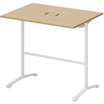 ノットワーク カフェテーブル ハイタイプ T字脚 角型 配線対応カバー 1200×900<配送時組立サービス付> イトーキ