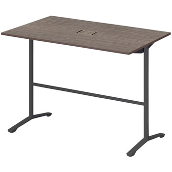ノットワーク カフェテーブル ハイタイプ T字脚 角型 配線対応カバー 1500×900<配送時組立サービス付> イトーキ