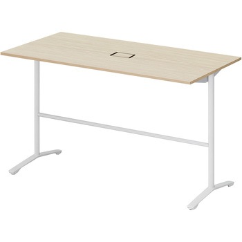 ノットワーク カフェテーブル ハイタイプ T字脚 角型 配線対応カバー 1800×900<配送時組立サービス付> イトーキ