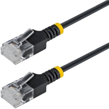CAT6A LANケーブル/超スリム/ブラック/UTP/34AWG/純銅導体/個別試験済み/カテゴリ6A RJ45 イーサネットケーブル StarTech.com