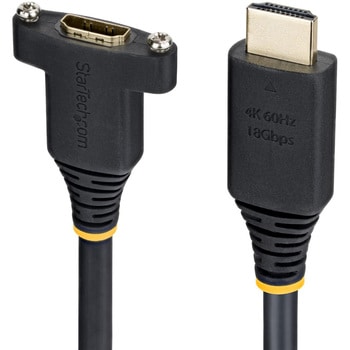 HDMI 2.0ケーブル/パネルマウント型/オス - メス パネル取付 延長用/2m/4K60Hz 1440p 144Hz/High Speed HDMI/会議室 AV環境対応 StarTech.com