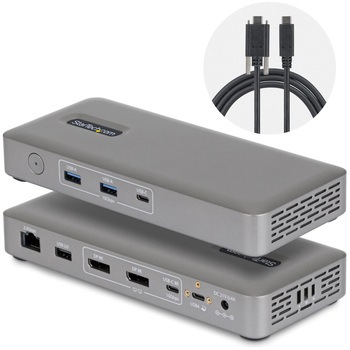 ドッキングステーション/USB4接続/2画面/4K144Hz DisplayPort/100W PD/3x USB-A + 2x USB-C/2.5G LAN/ドライバー不要/macOS & Windows StarTech.com